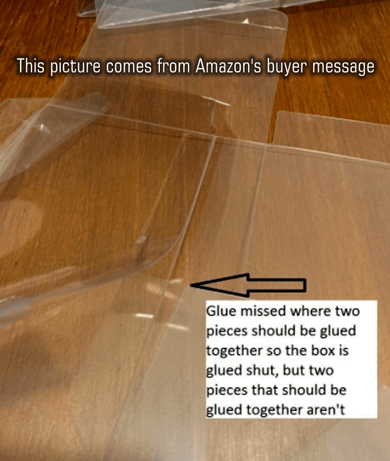 The sides of Funko pop protectors are not bonded together2 - Custom Transparent Packaging Manufacturer The sides of Funko pop protectors are not bonded together2