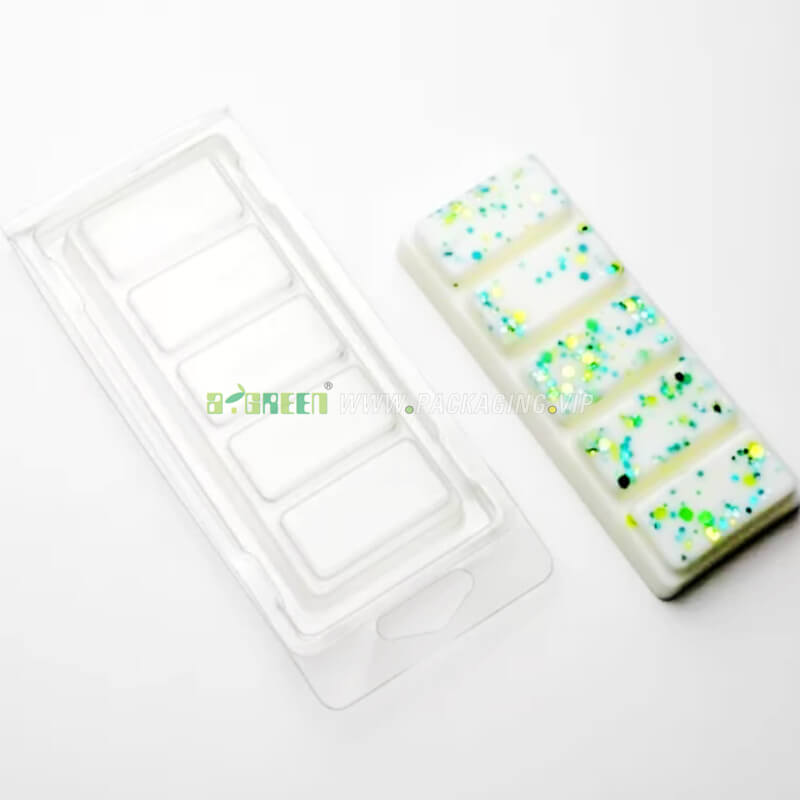 Rectangle wax melt snap bar packaging 5 cavity
