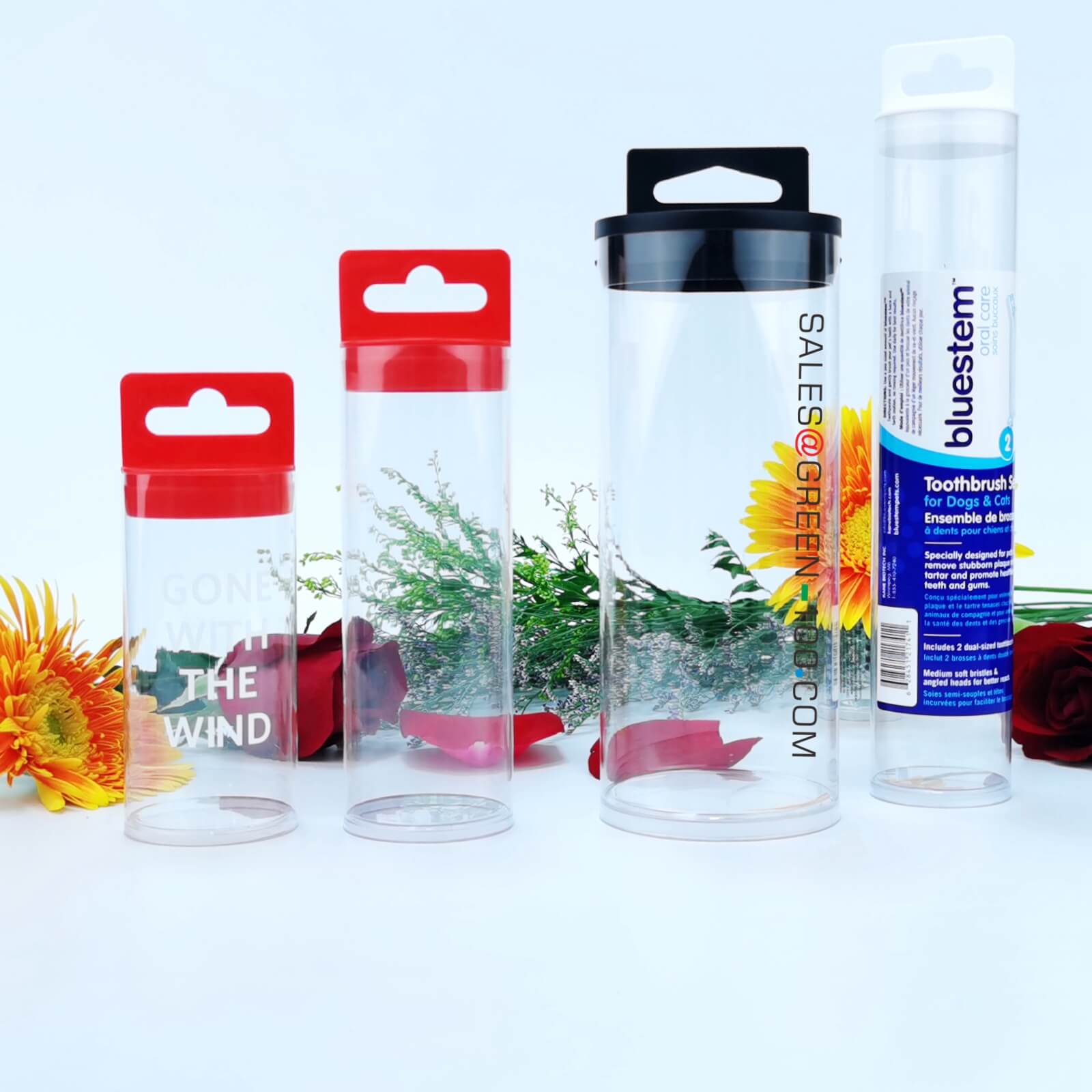 IMGG plastic buisverpaAangepaste fabrikant van transparante verpakkingen PETG plastic tube packaging with hanging holes