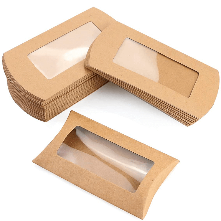 Pillow Boxes With Clear Window