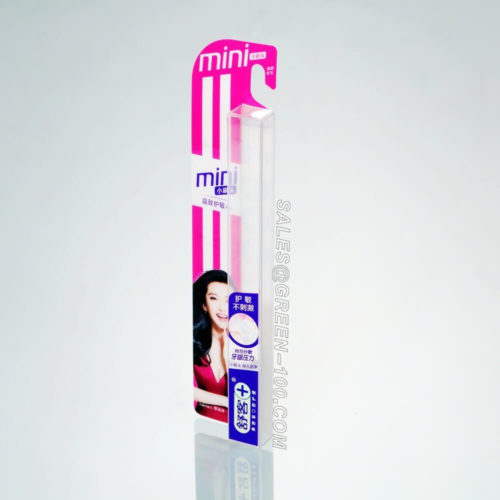 Toothbrush transparent plastic box packaging