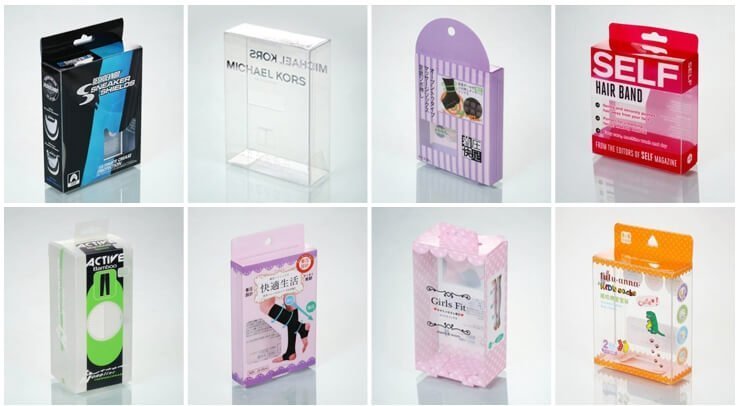 Custom Packaging Clear PVC PET Transparent Plastic Box For