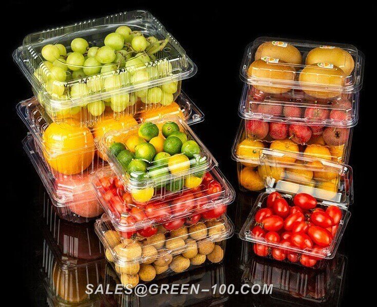 Disposable fruit blister packaging box