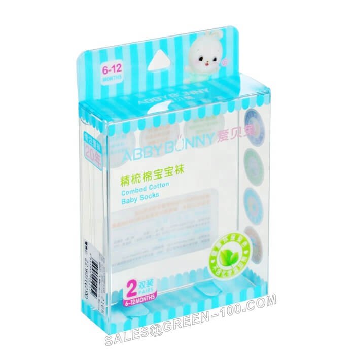 flat folding clear pvc box