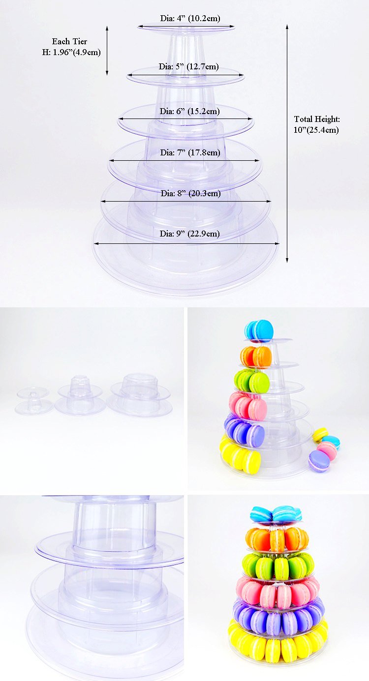 6 tier macaron tower