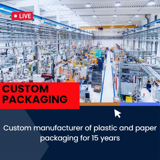 Custom manufacturer of plastic and paper packaging for 15 연령