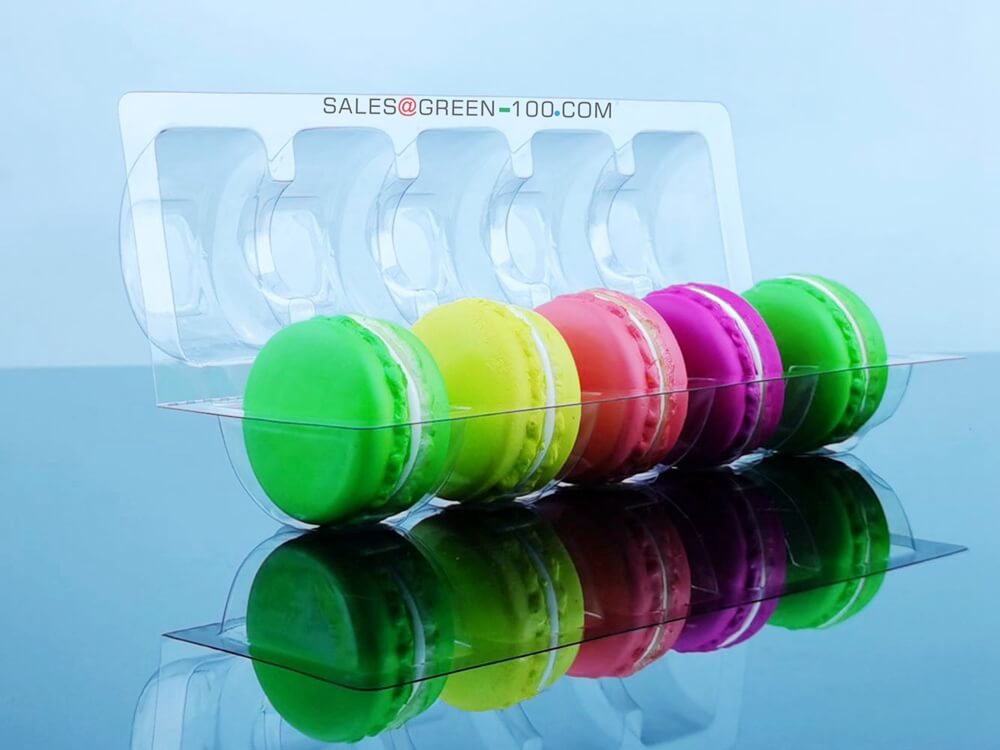 clear plastic macaron boxes