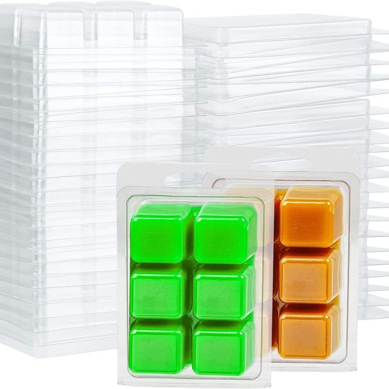 Safe overlapping packaging Wax Melt clamshell packaging