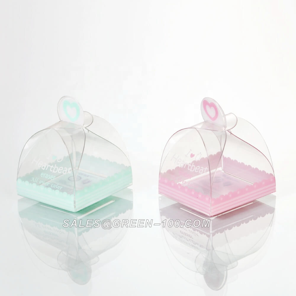 Cute little gift transparent plastic box