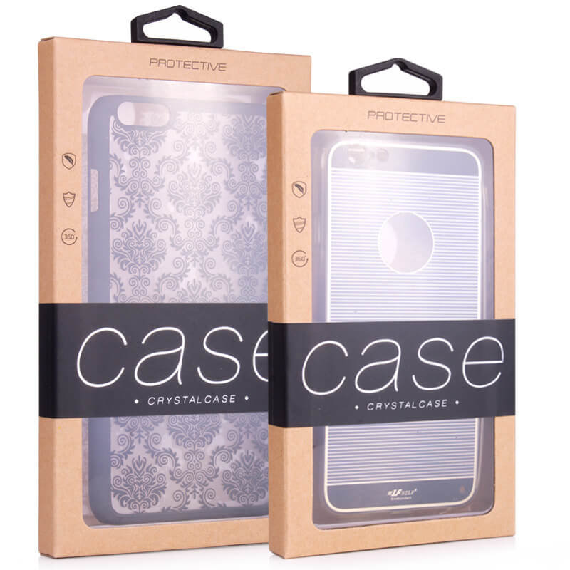 Custom stickers and hooks compostable brown kraft paper iPhone case